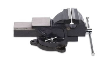 Anadolu Strong Büyük Boy 200mm 8'' 360'' Dönerli Taban Dövme Çelik Sabit Tezgah Masa Mengenesi