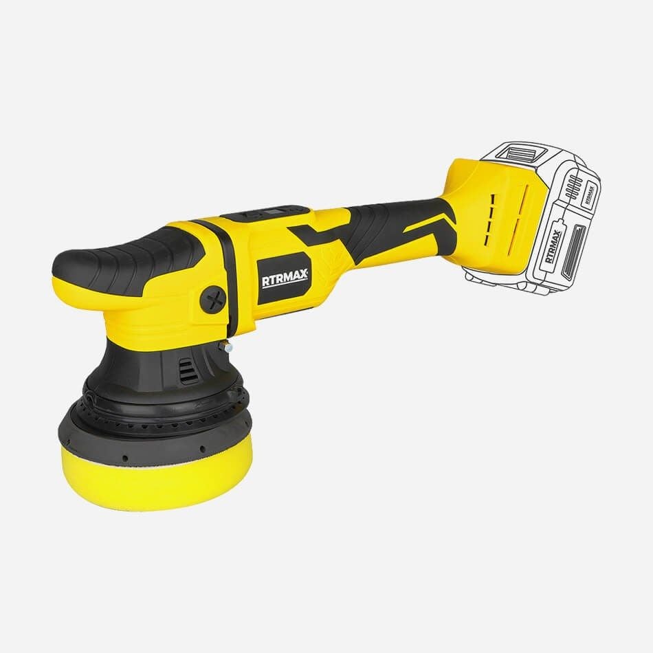 Rtrmax RTX2059B 18V Aküsüz Kömürsüz 125mm Akülü Orbital Polisaj