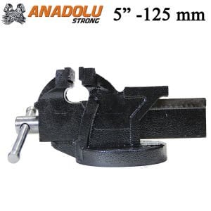 Anadolu Strong 125mm 5'' Dövme Çelik Sabit Tezgah Masa Mengenesi