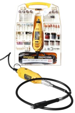 800 Watt  300 Parça Devir Ayarlı Gravür Makinesi 6 Parça Kesme Seti Esnek Şaftlı