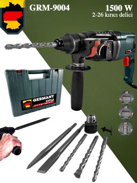 Germany Style GRM9004 1500 Watt Sds Plus Kırıcı Delici Hilti Matkap 26 mm 2.2 Juel 2 Yıl Garantili