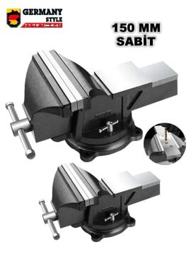 Germany Style ProXT 125mm 5'' Dövme Çelik Sabit Tezgah Masa Mengenesi