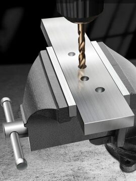 Germany Style PROX Dönerli 100mm 4'' Dövme Çelik Sabit Tezgah Masa Mengenesi