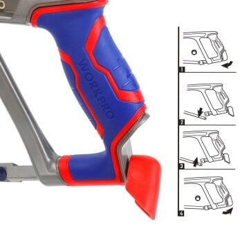 WORKPRO WP215027 300mm BI-METAL 24 TPI Ağır Hizmet Tipi Demir Testeresi