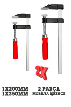 GermanyStyle  Çok Tercih Edilen Ölçüler Premium Kalite 350,200mm F Tipi Ahşap Çelik Mobilyacı