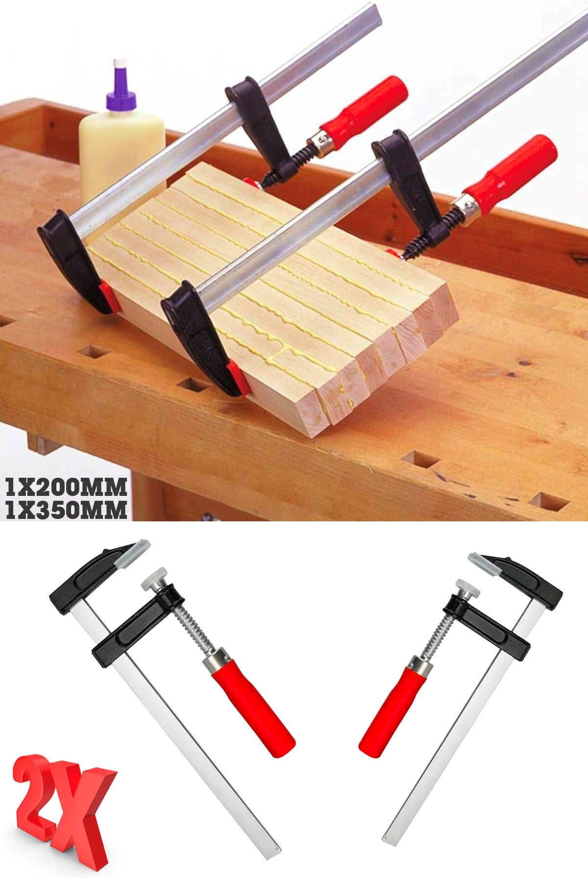 GermanyStyle  Çok Tercih Edilen Ölçüler Premium Kalite 350,200mm F Tipi Ahşap Çelik Mobilyacı
