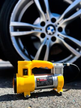 Germany Style NewPRO 12 V Araba Oto Araç Lasti k Şişirme Pompası 150 Psi Metal Gövde  Kompresör