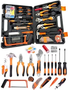 Germany Style Full Set 190 Parça Pense Tornavida Fortpense  Çekiç Testere Matkap Vidalama Seti