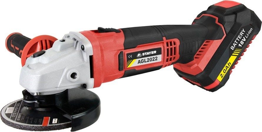 Stayer Akülü Avuç Taşlama 18V 2.0Ah 115 Mm 2 Akülü