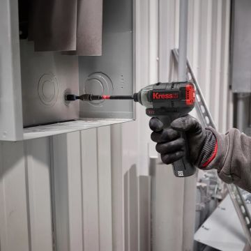 Kress KUG02 12Volt/2.0Ah. Li-ion Çift Akülü Kömürsüz Profesyonel Şarjlı Darbeli Matkap + Kömürsüz Darbeli Tornavida Kombo Set