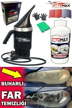 OTTOMAX Far Temizleme Seti Buharlı Oto Far Parlatma Buhar Makinesi Araç Far Temizleme