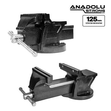 Anadolu Strong 125mm 5'' Dövme Çelik Sabit Tezgah Masa Mengenesi