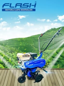Flash 100 Benzinli Çapa Makinası 7 Hp SHINERAY Yeni Nesil Motor 1 İleri Vites 40-60 cm Çapa