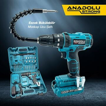 Anadolu Strong ANS1069 24W Çift Li-ion Bataryalı Darbeli 27 Parçalı Süper Setli