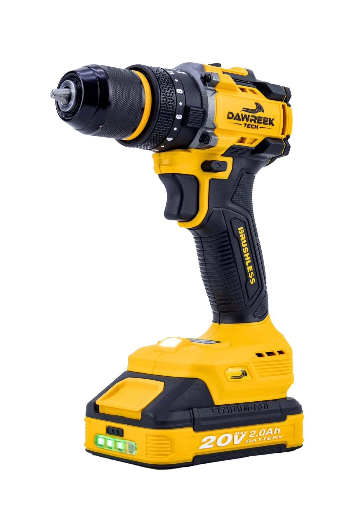 Dawreek TECH DT02D Akülü Vidalama | 20 V Brushless Motor, 70 Nm Tork, Çift Akülü Vidalama Makinesi