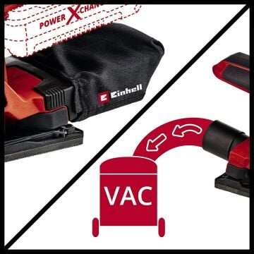 Einhell Te-Os 18/187 Li Solo Akülü Titreşim Zımpara