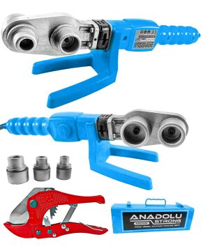 Anadolustrong ANS1026 PPRC 600 Watt  Boru Kaynak Mini Makina Seti  Plastik Boru Kaynak Makinesi