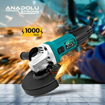 Anadolustrong ANS1034  Profesyonel Taşlama Makinası 2 Adet Kesme Diski Hediyeli