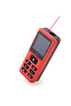 DAWREEK TECH MESAFE ÖLÇER E40 RED 80 Metre Dijital El Tipi Mesafe Ölçüm Cihazı Kırmızı