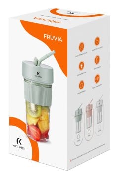 Fruvia Şarjlı Taşınabilir Mini Blender 350 ml – USB Kablosuz Smoothie Blender