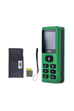 DAWREEK TECH MESAFE ÖLÇER E40 GREEN 80 Metre Dijital El Tipi Mesafe Ölçüm Cihazı Yeşil
