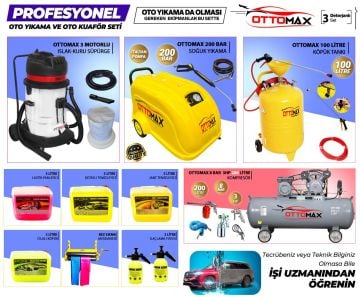 Ottomax Profesyonel Oto Yıkama Seti Deterjanlı Set-3