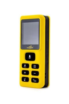 DAWREEK TECH MESAFE ÖLÇER E40 YELLOW 80 Metre Dijital El Tipi Mesafe Ölçüm Cihazı Sarı