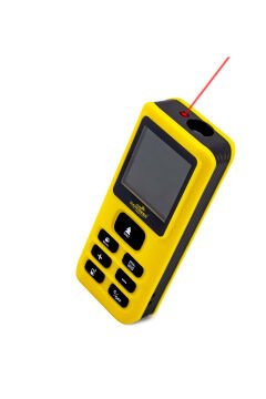 DAWREEK TECH MESAFE ÖLÇER E40 YELLOW 80 Metre Dijital El Tipi Mesafe Ölçüm Cihazı Sarı