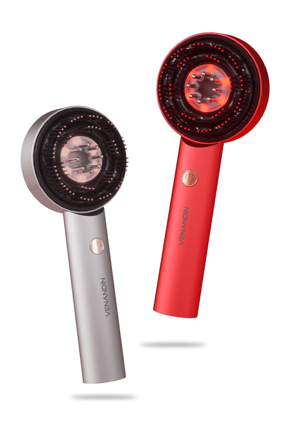 Venandin Luniva Titreşimli Masaj Tarağı Kırmızı