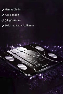 Torima Bluetooth Akıllı Tartı Dijital Baskül XK-26C Siyah