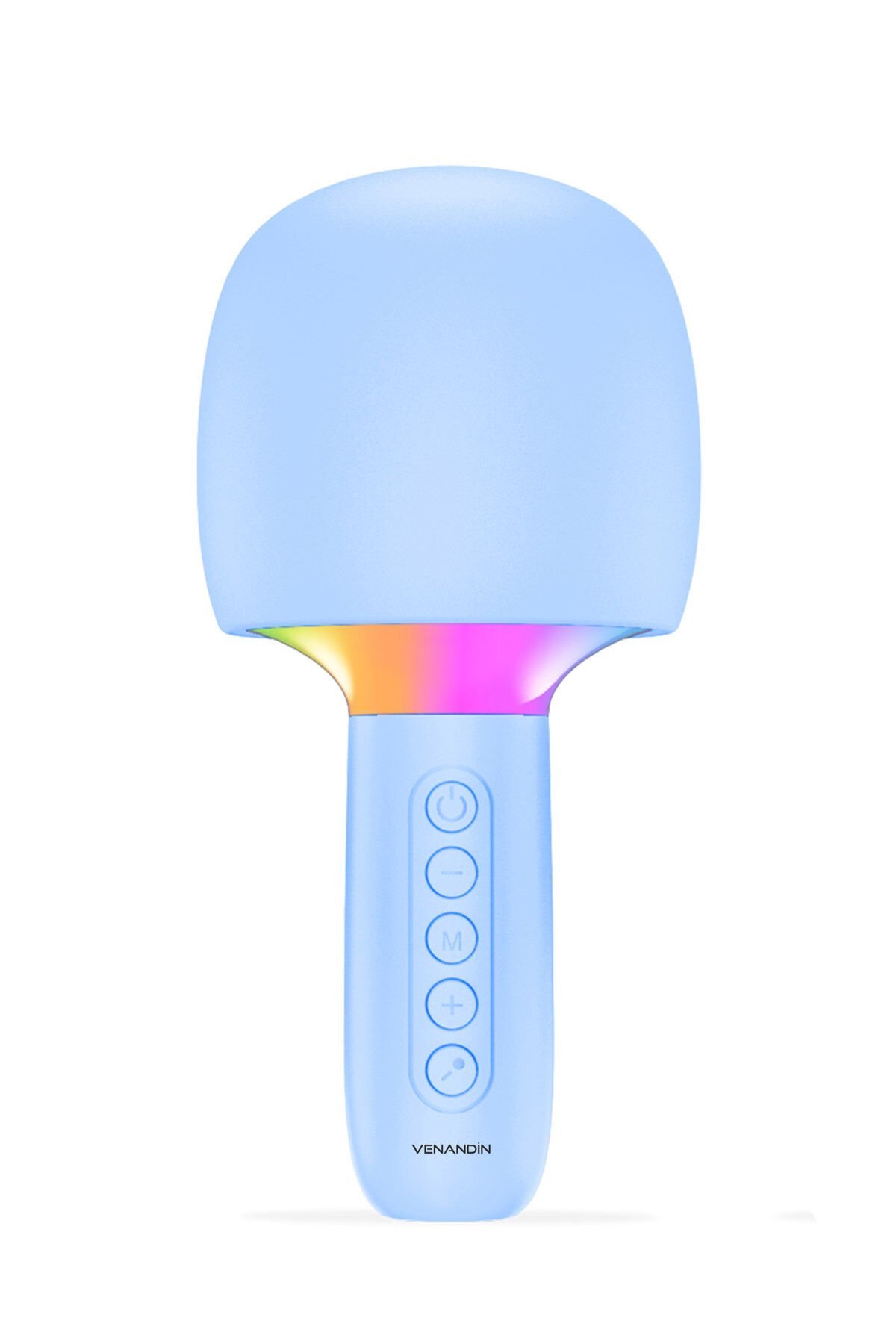 Venandin Glowmic Karaoke Mikrofonu Mavi