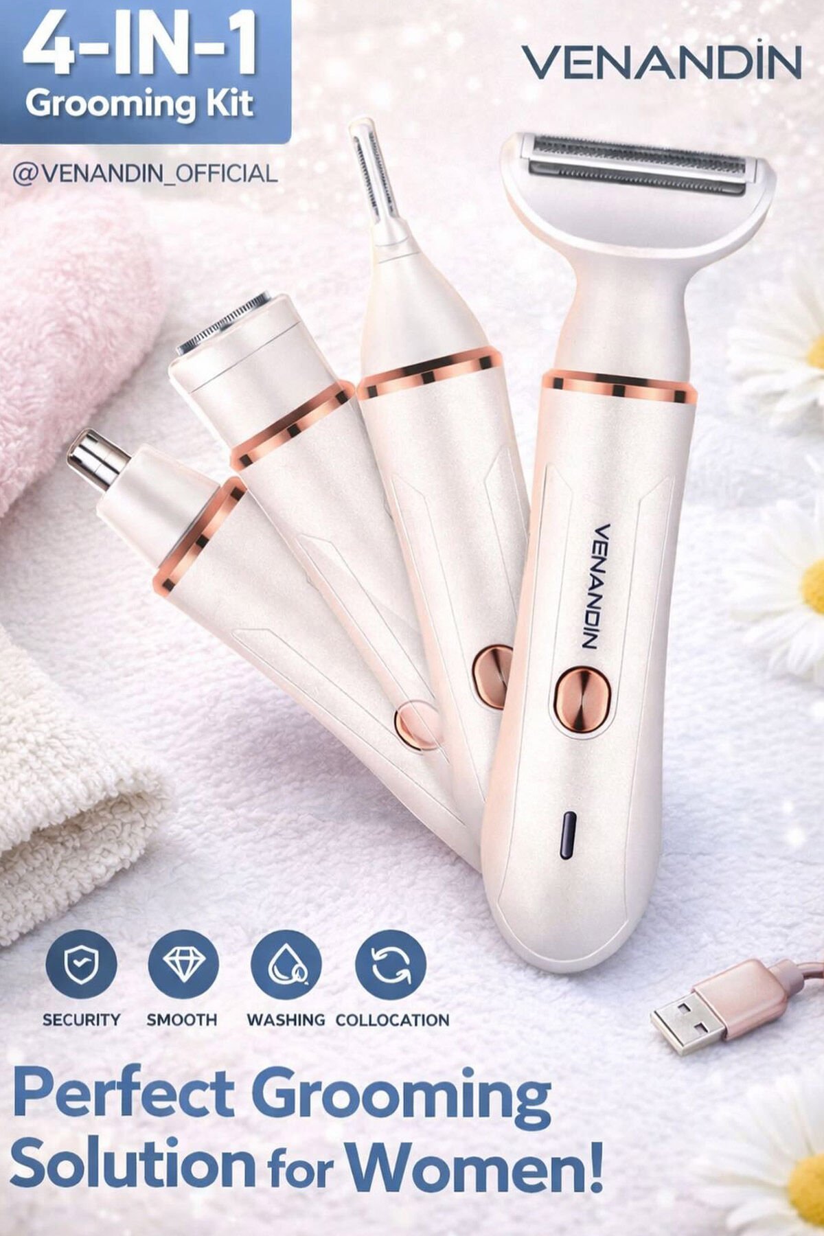 Venandin 4'lu Epilasyon Seti