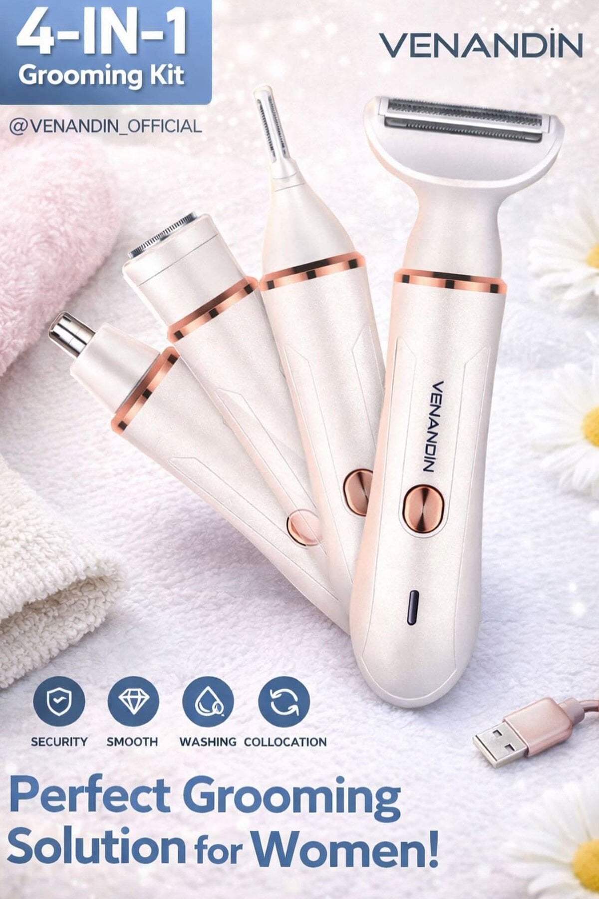 Venandin 4'lu Epilasyon Seti