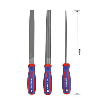 WORKPRO WP201702 3 Parça 200mm Ağır Hizmet Tipi Metal Eğe Seti