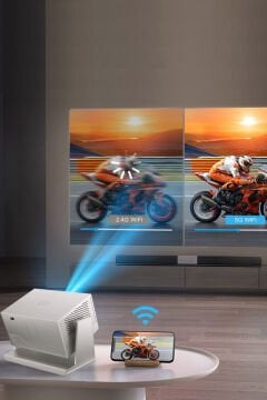 Auhma 4K Destekli Autofocus 5G Wi-Fi Android Projeksiyon Cihazı