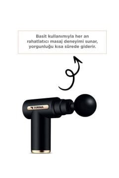 Torima MSG-001 Profesyonel Şarjlı Titreşimli Masaj Cihazı – Siyah