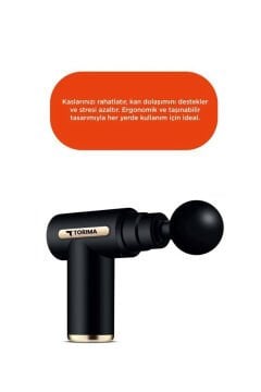 Torima MSG-001 Profesyonel Şarjlı Titreşimli Masaj Cihazı – Siyah