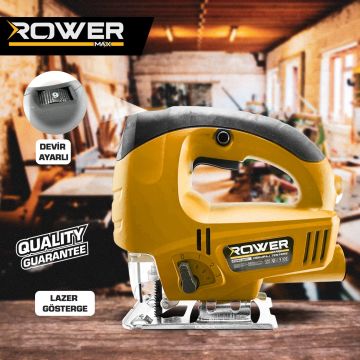 Rowermax RWRX-2071S Lazerli Pandüllü Açı Ayarlı Kademeli Dekupaj Testere 650W 5 Bıçak Hediyeli