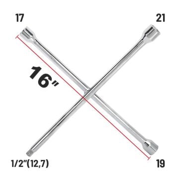 WORKPRO WP314006 17 19 21 1/2’’ Cr-V 400mm 4 Kollu Profesyonel Bijon Anahtarı