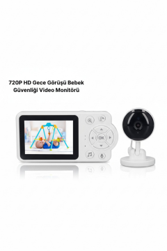 Leerfei Kablosuz Monitorlu Bebek Kamerası LF-C3B – Sesli Görüntü & Canlı İzleme