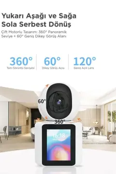 Torima 360° Smart IP Full HD Akıllı Güvenlik & Bebek Kamerası CMR-11