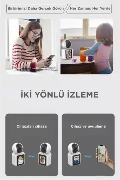 Torima 360° Smart IP Full HD Akıllı Güvenlik & Bebek Kamerası CMR-11