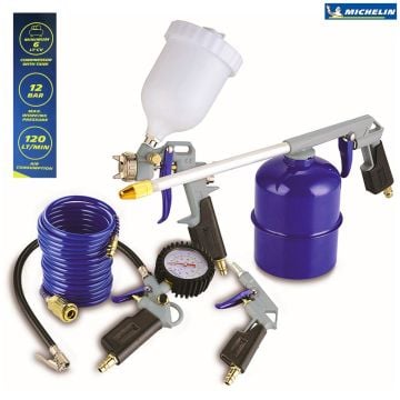 Michelin MCF0726 5 Parça Profesyonel Kompresör Aksesuar Seti