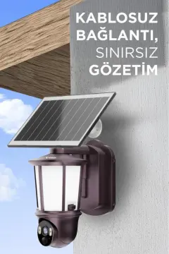 Torima CMR29 Şarjlı Duvar Lambası Görünümlü Gizli Dış Mekan Güvenlik Kamerası