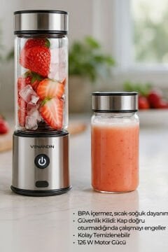 Venandin FRULY Taşınabilir Blender 450 ml/126 W