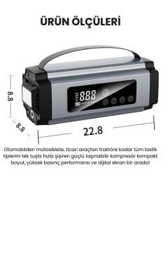 PolyGold Akülü Şarjlı Hava Pompası Taşınabilir & Yüksek Basınç PG-6613