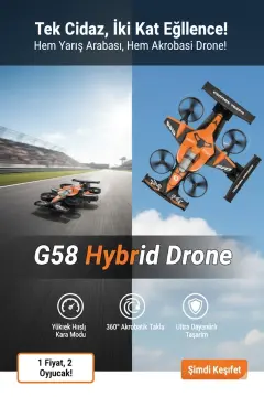 Katjmer Formula 1 Uzaktan Kumandalı Araba & Drone G58