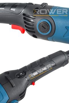 Rowermax RWRX-3803 3500 W Devir Ayarlı Spiral Taşlama Makinası Avuç İçi Taşlama 125 mm 2 Adet Diskli