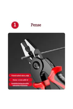 AnadoluStrong Profesyonel Çok Amaçlı Pense & Alet Seti