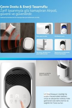 AirPoll HF-01 Mobil Isıtıcı & Soğutucu Buharlı Fan – 3-In-1